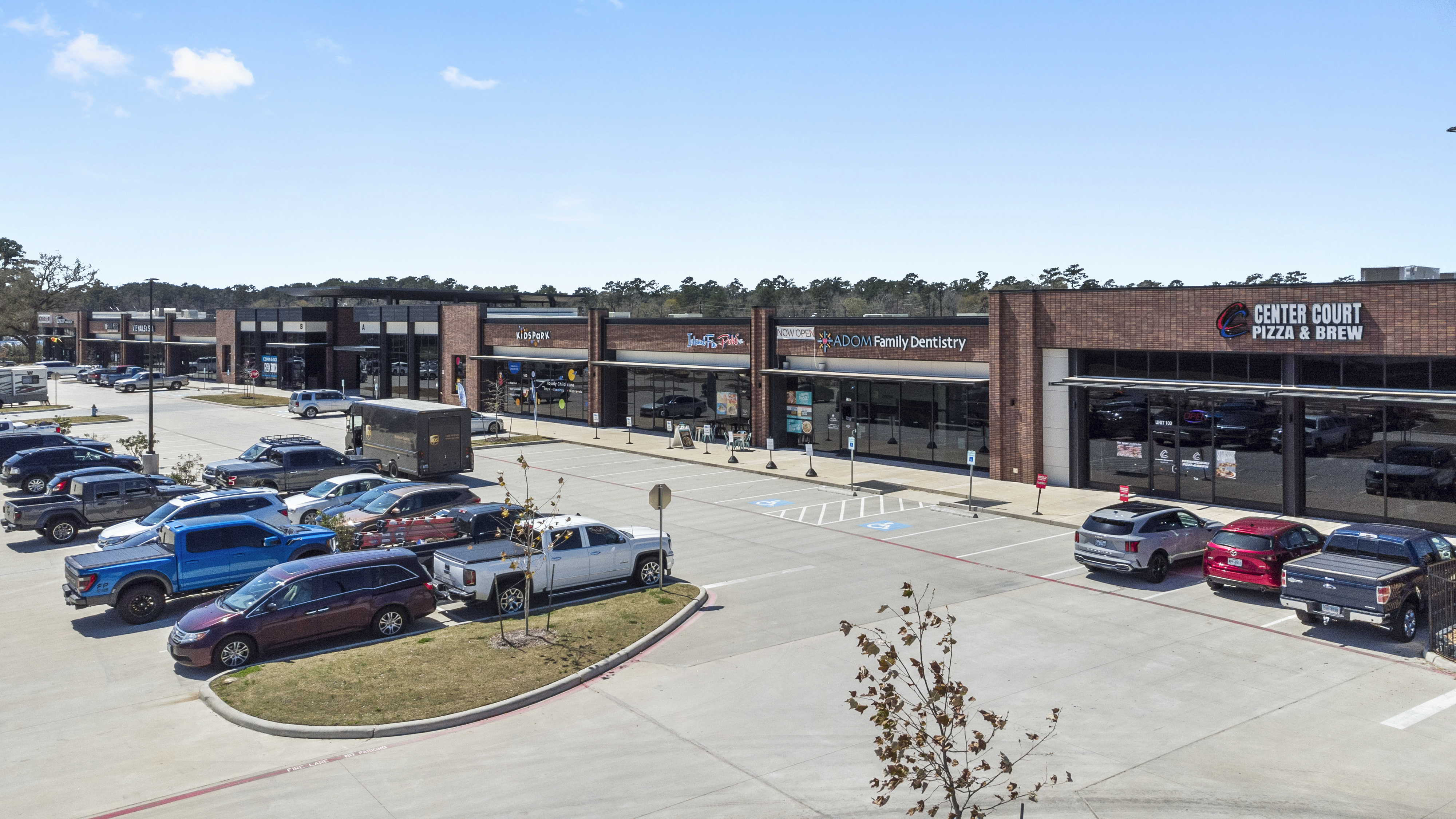 Shops on Gosling façade